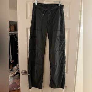 Y2K black washed cargo pants